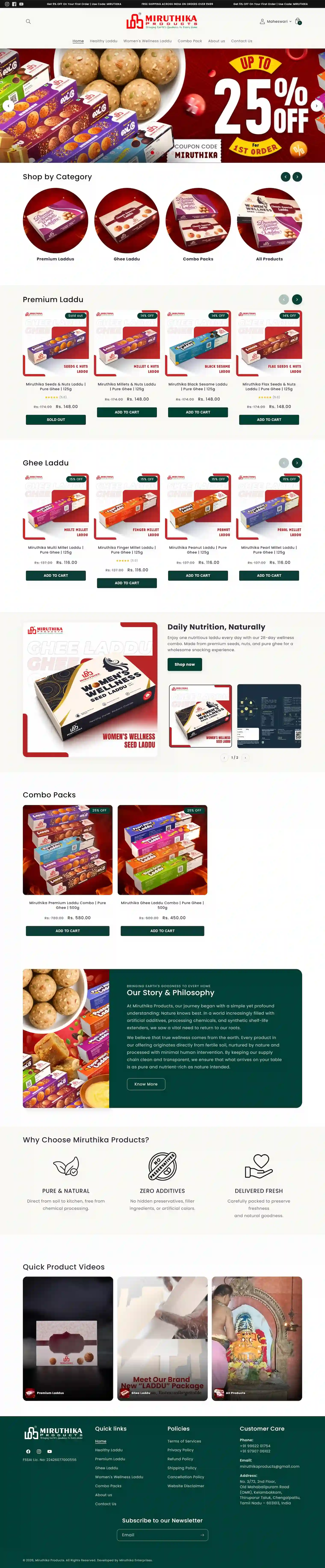 Miruthika Products